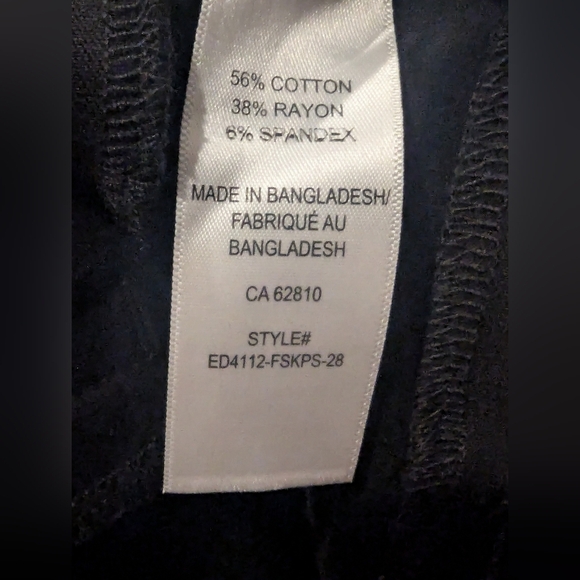 Rickis Slim Leg Pants in Black Size 16 Short, New With Tags - Picture 11 of 15